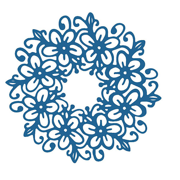 Krans skjærende dør stencil DIY scrapbooking preging album papir kort håndverk