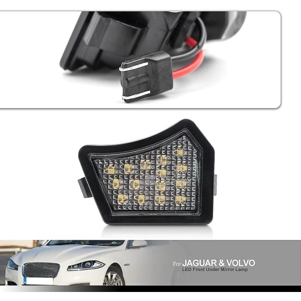 2 stk Led-bakspeilpyttlys Bakspeil Velkomstlys for Volvo V40 XC90 S40