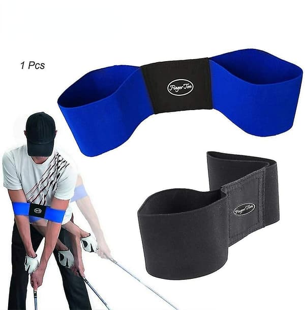 Professionel elastisk golf svingtræner sort