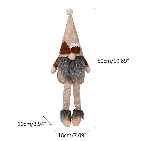 Håndlaget svensk tomte-nisse til jul - dekorasjon