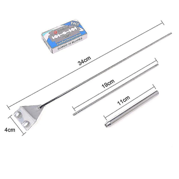 Aluminium Magnesium Legering Akvarie Skraber Rengøringsbørste