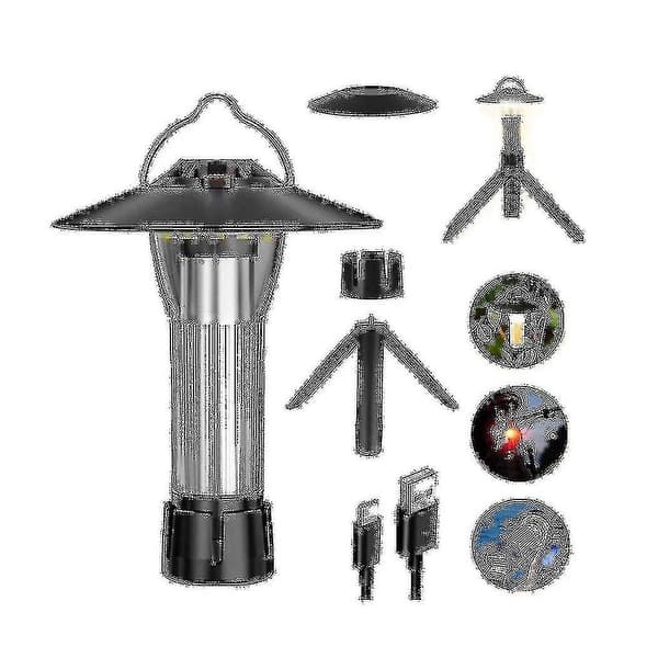 3000mah Campinglys med Magnetisk Base Zero Light 5 Lystilstande LED Lommelygte Nødlys
