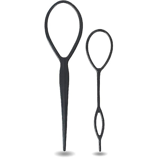 Hår Fletning Tilbehør Hestehale Styling Maker Clip Fransk Fletning Værktøj Magic Topsy Tail Loop Hår Kit Til Kvinder Piger (sort) 10stk)