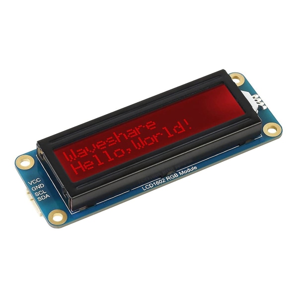 1602 LCD-näyttö Rgb-moduuli 16x2 merkkiä 16m värit Rgb-taustavalo LCD-moduuli /pi Pico