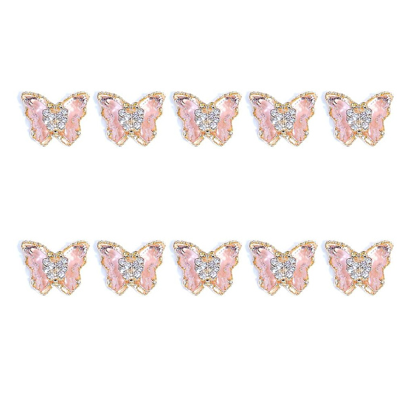 10 stk. Luksus 3D Zirkon Negle Krystal Kunsthåndværk Rhinestones Charms Negle Diamanter Style 2385