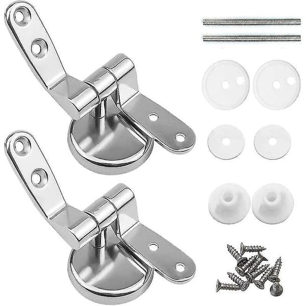 Set med 2 toalettseterhengsler med legeringfester - Toalettseterhengselklips