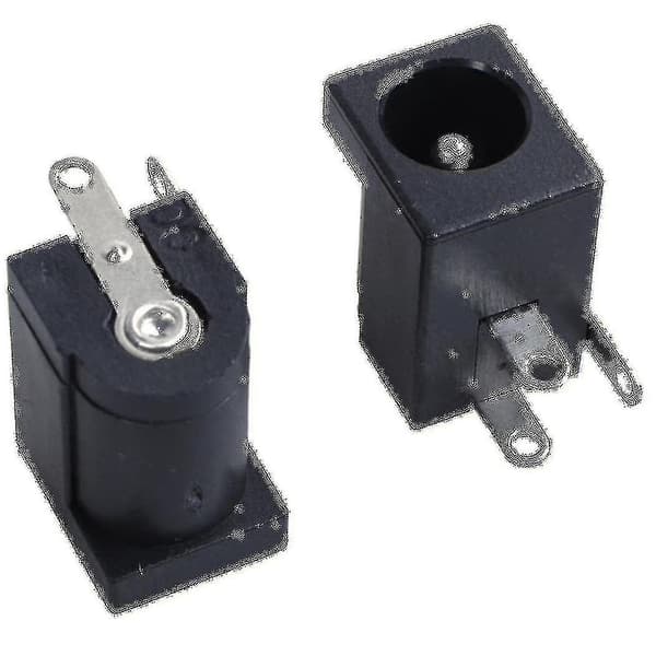 180 stk DC-strømuttak 2,1 mm x 5,5 mm sylindrisk PCB-montering DC-005