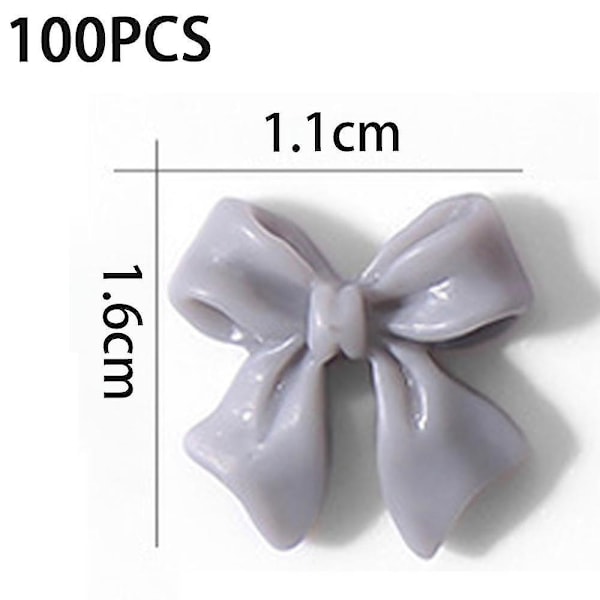 3D Fjärilsrosett Nagelcharm för Akryl Resin Flatback Nagelkonst Design, Fjärilsnagelcharm, Färgglada Rosettnageltillbehör för DIY Manikyrtips DIY Hantverk