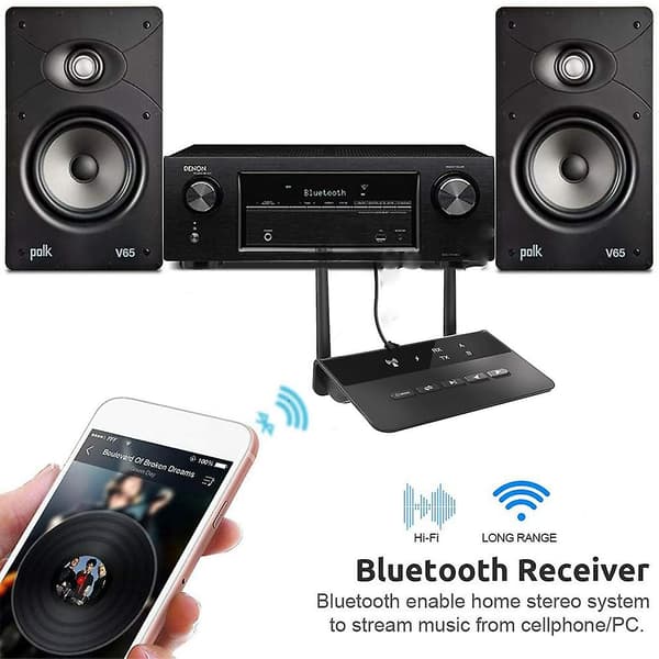 Bluetooth-kompatibel 5.0 Transmitter Receiver Csr Trådløs Aptx Ll Lav Latenst
