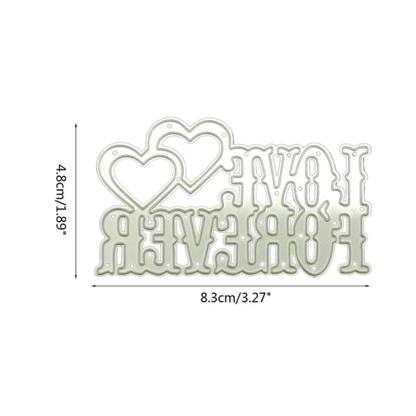Kærlighedsord Skæredøre Metal Embossing Stencils Til Scrapbooking Diy Håndværk