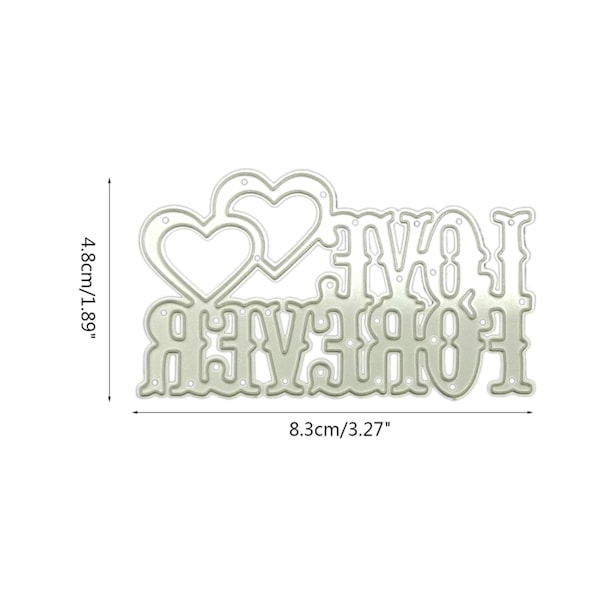 Rakkaus Sanat Leikkuukuviot Metalli Embossing Stencilit Scrapbooking Diy Käsitöihin