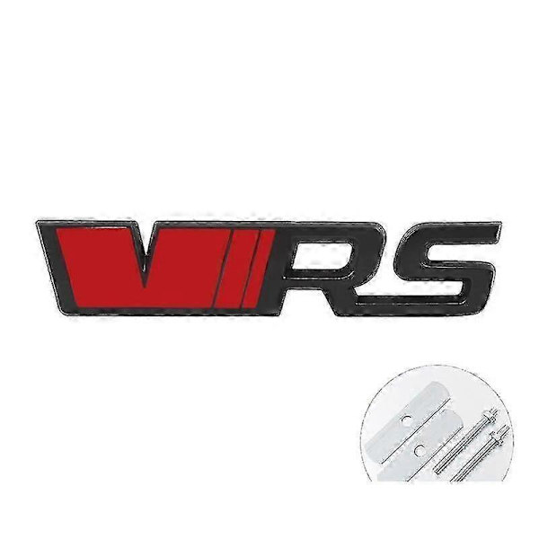 3D Metal VRS Logo Bilskilt Emblem Badge Bagagerums Sticker Til Skoda Octavia 3 2 A5 A7 Mk3 Mk2 Kodiaq Superb Fabia Tilbehør grill red black