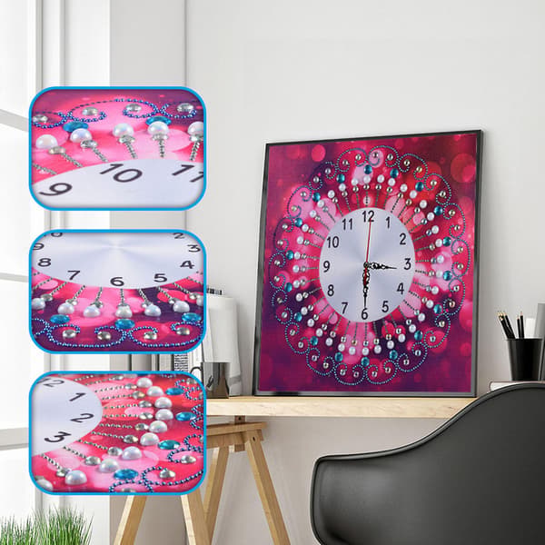 Diamantmaleri Ur Kits 5d Diamantmaleri Væg Ur Kunst Håndværk,diy
