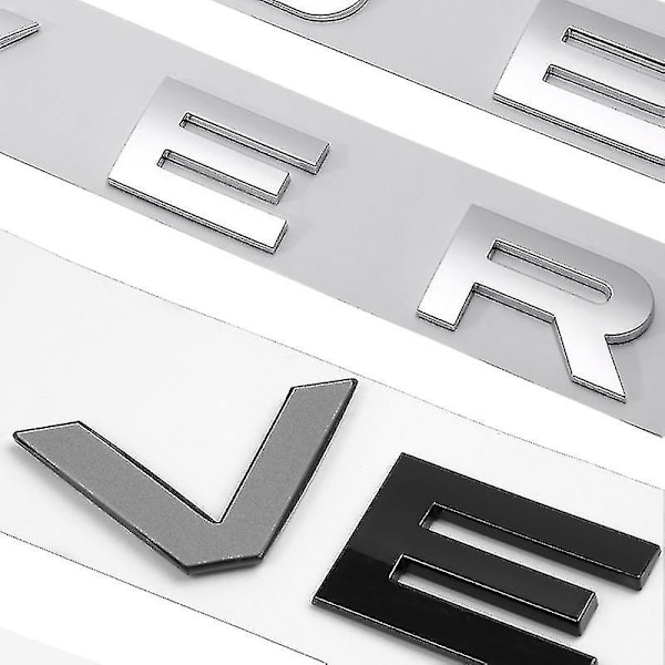 3D ABS-logo Range Rover -kirjaimet, merkki, tarra, auton keulan huppu, Range Rover Sport Evoque L322 L320 L406 P38 tarvikkeet trunk badge