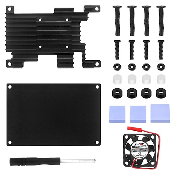 Case For Orange Pi 3 Lts For Cooling Fan Heat Dissipation Enclosure Aluminum