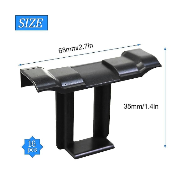 16 stk 35 mm solcellepanel vanndreneringsklemmer for Black Friday, PV-modulklemmer drenerer fotovoltaiske paneler vannavløp