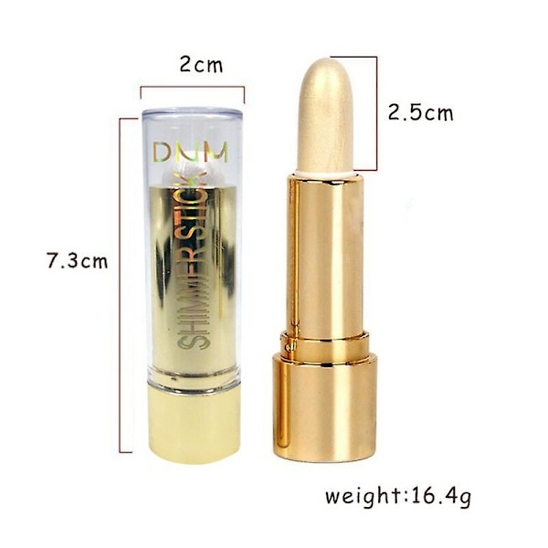 3 Färger 3D Ansiktsuppljusande Highlighter Bar Kosmetisk Ansiktskontur Bronzer Shimmer Highlighter