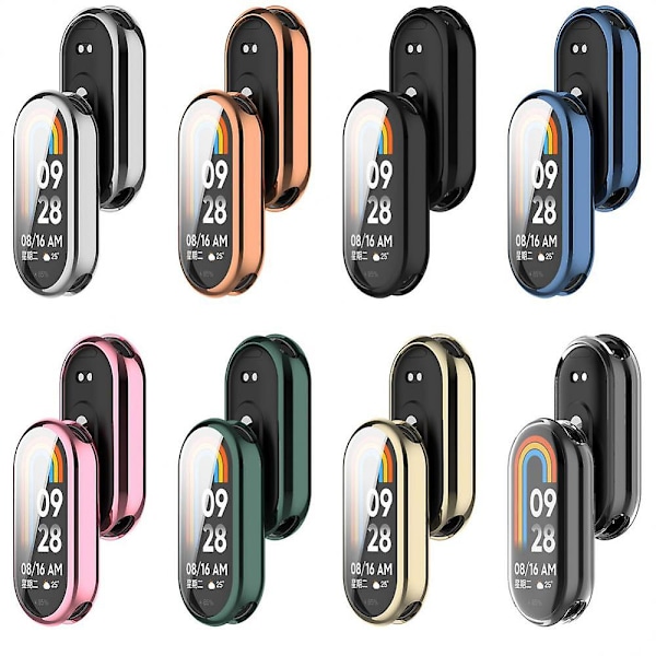 Suojaava Kotelo Xiaomi Mi Band 8:lle, Näytönsuoja Pehmeä TPU Herkällä Kosketusohjauksella Miband 8 Tarvikkeet