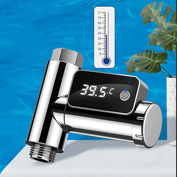 LED-vanntermometer for spedbarn med 360 graders roterende display, 0,5 ℉ nøyaktighet, PC ABS-materiale, 5-85 ℉ temperaturområde