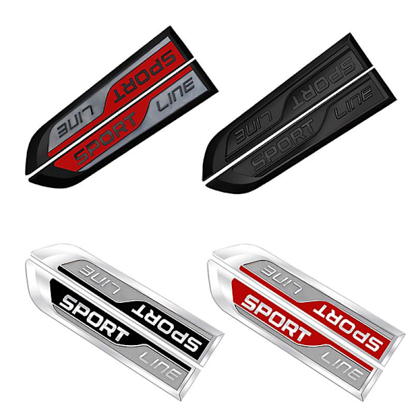 2 kpl Auton Tunnusmerkki Sivupellin Koriste Metalli SPORT LINE Embleemi Tarra Karoq Kodiaq Rapid Yeti Octavia Superb Fabia Skodalle 4