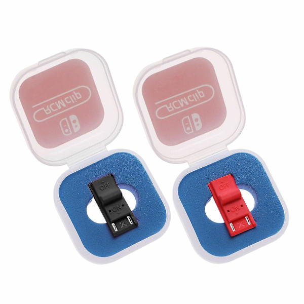 Rcm Jig Rcm Clip Kortslutningskontakt för Nintendo Switch Återställningsläge (svart+röd) (2st)
