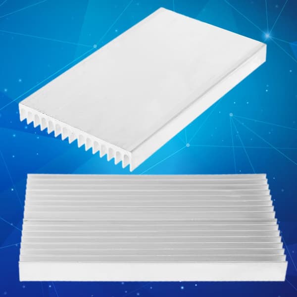 1 stk. 100x60x10mm aluminium køleplade DIY køler til IC chip LED power transistor