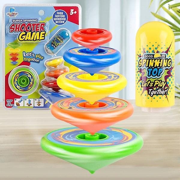 Färgglada Gyro Stacking Toys Spinning Table Party Games Educational Interactive Board Game Toy