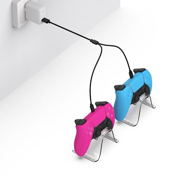 PS5 Psvr2 -ohjaimen kahva 2-in-1 Type-c -liitäntä latauskaapeli datalinja