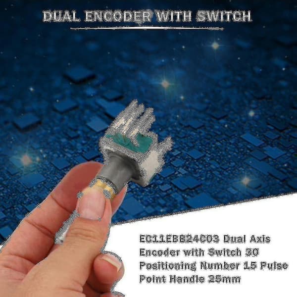 Ec11ebb24c03 Dobbelt-akse-encoder med switch 30 positioneringsnummer 15 puls punkt håndtag 25mm