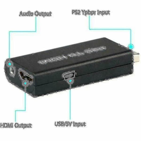 PS2 till Audio Video Konverteringsadapter AV-kabel för 2