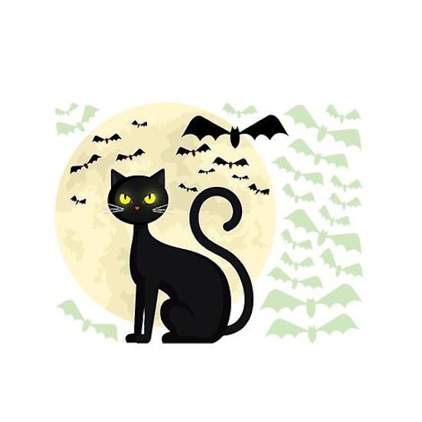 Väggdekal Självhäftande Avtagbar Slitstark Vattentät Fin Utskrift Skala Och Festival Halloween Tillbehör