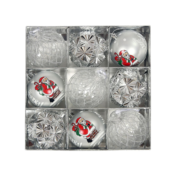 Julepynt til hjemmet 2023 Ny julekule Julepynt galvanisert plastball Juleballsett anheng
