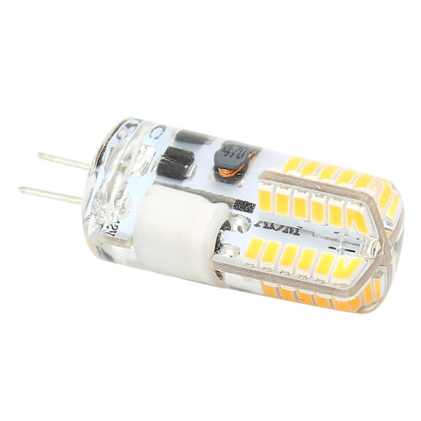 48LED G4 Pære 3W Ikke-Dæmpbar Bi Pin Lys til Lysekrone (Varm Hvid 2700K-3100K) - AC DC 12V, 300LM