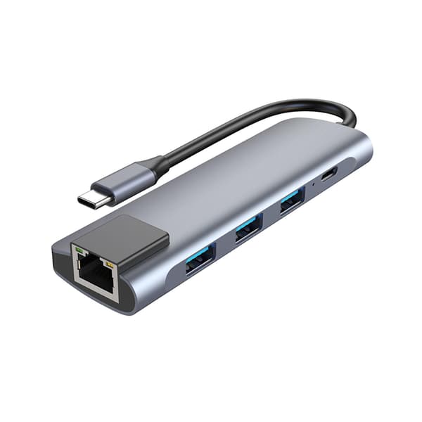 Usb C Hub Docking Station Type C Til Usb 3.0 1000mbps Rj45 Lan Pd 87w Adapter