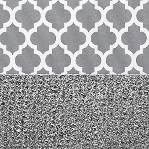S&t Inc. Absorberende, vendbar mikrofiber opvaskemåtte til køkken, 16 tommer x 18 tommer, hvidt espalier (497401)
