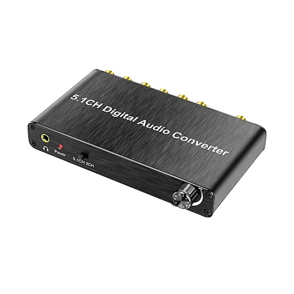 5.1CH Digital Audio Converter Coaxial and SPDIF Optical to 5.1 Audio Decorder