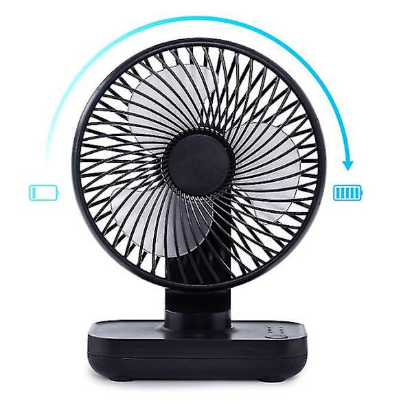 Mini Liten Stille USB-Lader Fan Student Kontor Hjem 4000 Mah Kreativ Ins
