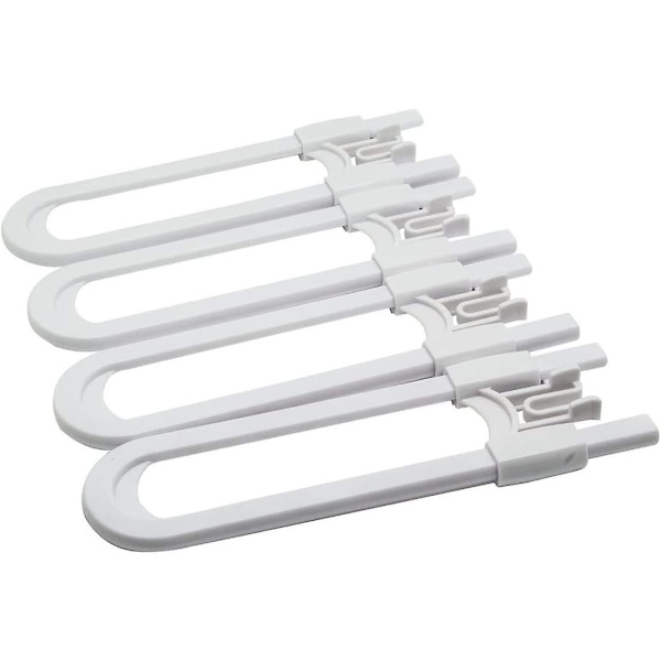 4-pack barnsäkra skåpslås för baby safe köksskåpslås U-formade