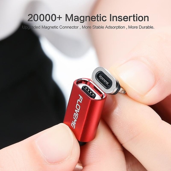 Floveme Magneettinen USB kaapeli Pikalataus Type C Kaapeli Magneettilaturi Data Charge