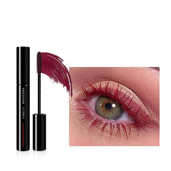 Färgglad Mascara, Volymgivande, Förlängande & Långvarig 01 # Raspberry Red One size