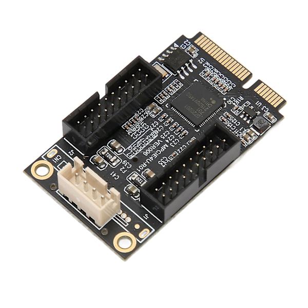 Mini PCIE til USB 3.0 Dual 19PIN Front Udvidelseskort - 5Gbps Hot Swap til Windows XP/2003 og OS X 10.8+