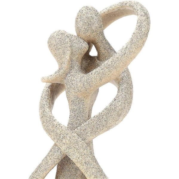 Abstrakti patsas käsintehty hiekkakivi veistämällä suuteleva pariskunta pariskunta patsas veistos ystävänpäivä