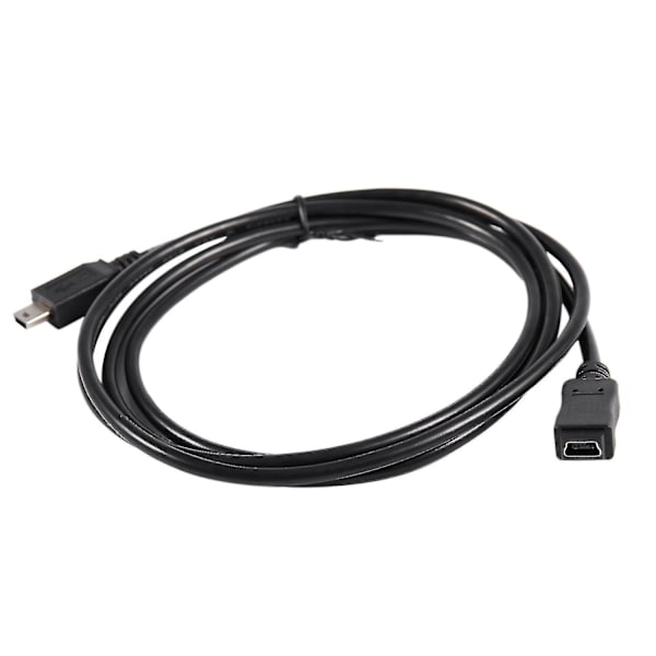 1,5 m Mini USB B 5-nastainen uros-naaraskäyttöinen jatkokaapeli sovitin musta