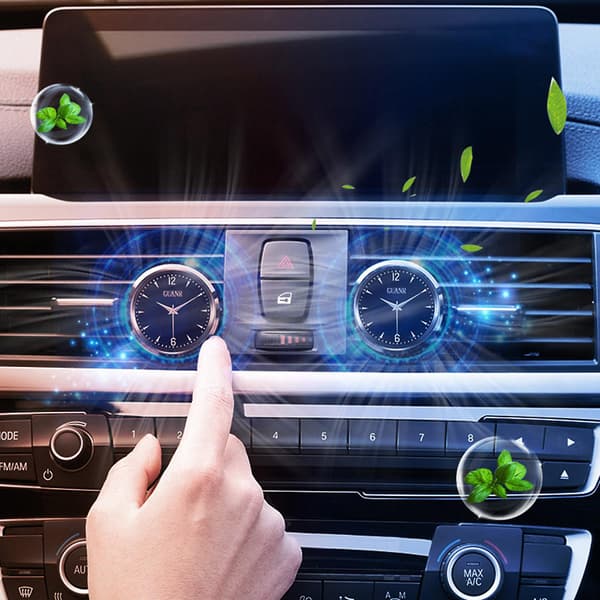 Aromaterapi Diffuser Legering Klokke Aroma Uttak Klips Bil Dashbord Lufterfrisker