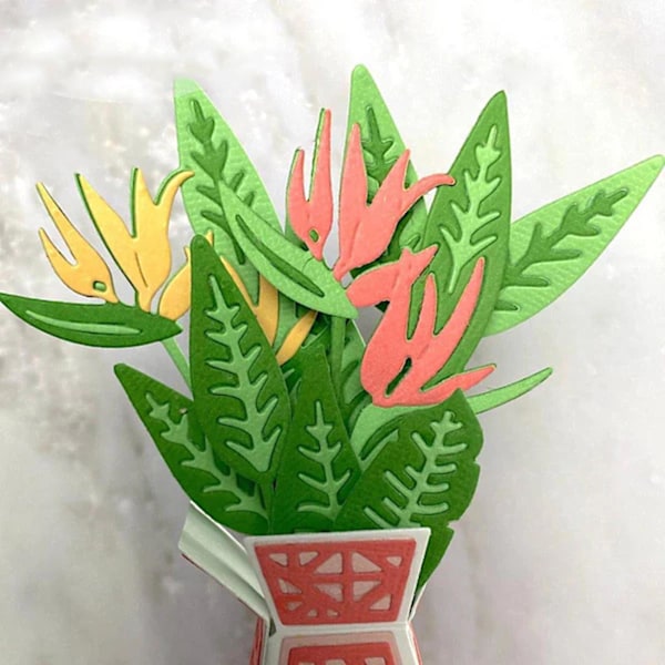 Blomsterblad i metall, stansformar, gör-det-själv-stämplar, prägling, scrapbooking, fotoalbum