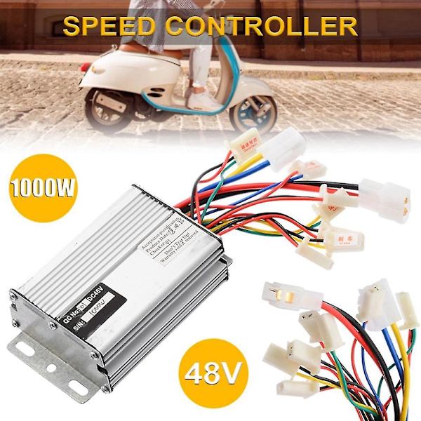 48v 1000w Harjattu Ohjain Sähköpyörä E-pyörä Scooter Moottori Harja Nopeuden Ohjain Pyörälle