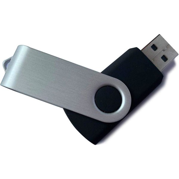 10 kappaleen USB-muistitikku, 8 Gt:n muistitikku, USB2.0-muistitikku, kääntyvä muistitikku, muistitikut, muistitikku, musta