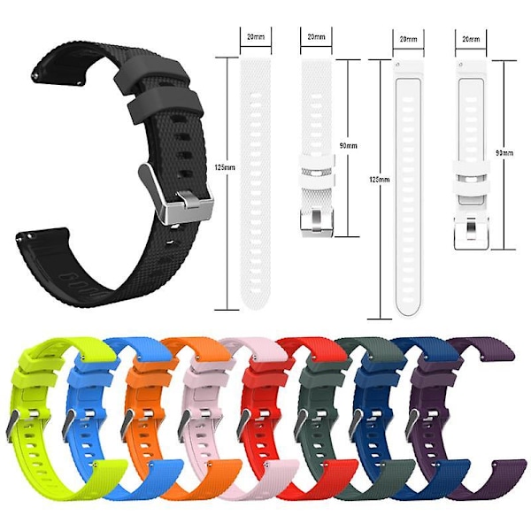 Armband i silikon för Garmin Forerunner 245 245m Vivoactive 3 Vivomove HR Venu