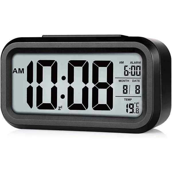 Digital väckarklocka, LED-väckarklocka med temperaturvisning. Bärbar spegel