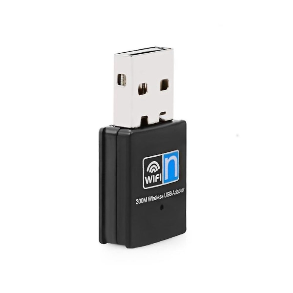 Langaton Mini Usb Wifi-sovitin 802.11n 300mbps Usb2.0 Vastaanotin Dongle Verkkokortti Pöytätietokoneelle Lapt